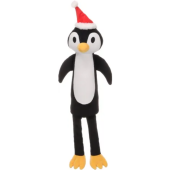 Flamingo CHRISTMAS TOY PATRA PENGUIN BLACK 15x9x45см. - плюшен пингвин